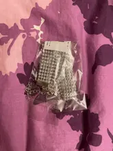 Joyería de moda Punk Hip Hop para hombre y mujer, Gargantilla de malla con elementos para el cuello, Collar con broche de langosta de cristal con incrustaciones de diamantes de imitación