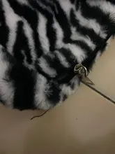 Bolso Vintage de invierno con patrón de cebra para mujer, bolsa inferior de hombro de felpa, bolso para el otoño, de piel suave y cálida