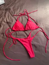 Bañador sexy de mujer, conjunto de bikini brasileño de dos piezas con sujetador de realce, ropa de baño, traje de baño para mujer