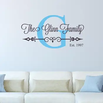 

Last name wall decal- Custom last name decal - Custom Family decal- Last name decal- Custom family wall decal- Family name wall