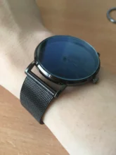 Reloj de pulsera de cuarzo y acero inoxidable para hombre, cronógrafo ultrafino de malla de lujo, masculino, envío gratis