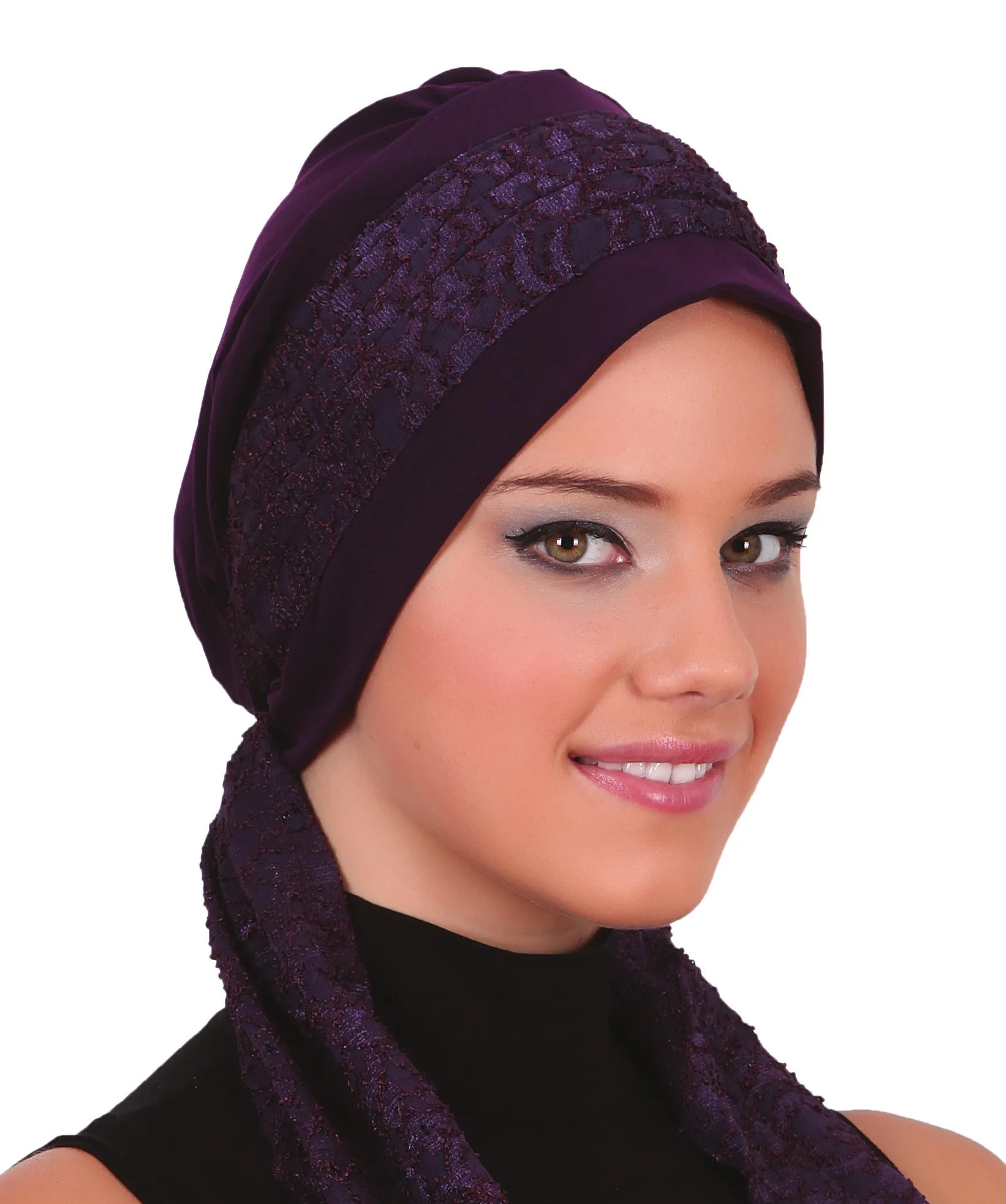 2022 New Fashion Lace Bandana Ready Made Turban Hijab Bonnet Scarf Cancer Cap Special Women Product Beret Bandana Muslim