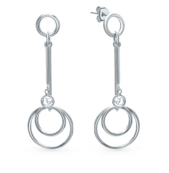 

Silver earrings with cubic zirconia sunlight sample 925