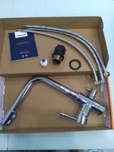 Accoona-grifo de cocina con soporte doble contemporáneo, filtro de agua limpia de doble agujero, purificador de latón, grifo de lavabo, A5179-4