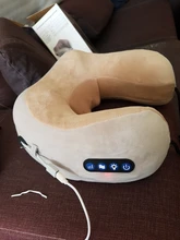 Masajeador eléctrico de cuello en forma de U, almohada multifuncional, portátil, para hombros, cervicales, para hogar y coche al aire libre, masaje relajante