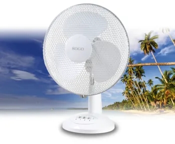 

Sogo-Desk fan's 12 ”(30 cm), 3 velocities, swing, silent, great flexibility's motion, 35W