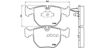 

Brake disc pads front. BMW 5 (E39) 09/95-07/03/BMW 5 touring (E39) 09/96-05/04/BMW 7 Brembo art. p06021