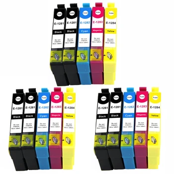 

15 ink cartriges Model T1281 T1282 T1283 T1284 T1306 Compatible with epson printers Stylus SX445W
