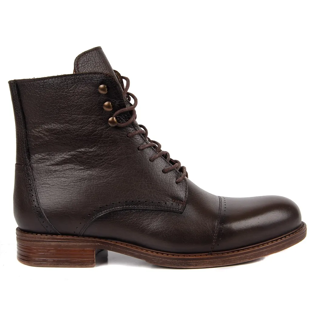 SailLakers Genuine Leather Men Boots Zipper шнурки Laceup Autumn