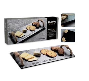 

Silvano slate plate BSP-TAPAS for snacks. Great presence in buffet and dining room