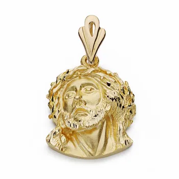 

Head face Christ 18k gold Murillo 28mm. [AA2314]