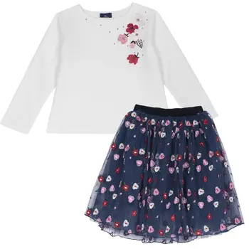 

Set (T-shirt + skirt) Chicco for girls, color blue