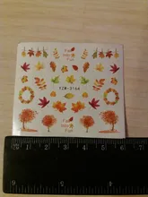 Tattoo-Decals Water-Transfer-Stickers Nail-Art 1-Sheet Maple-Leaf Beauty Full-Wraps Manicure