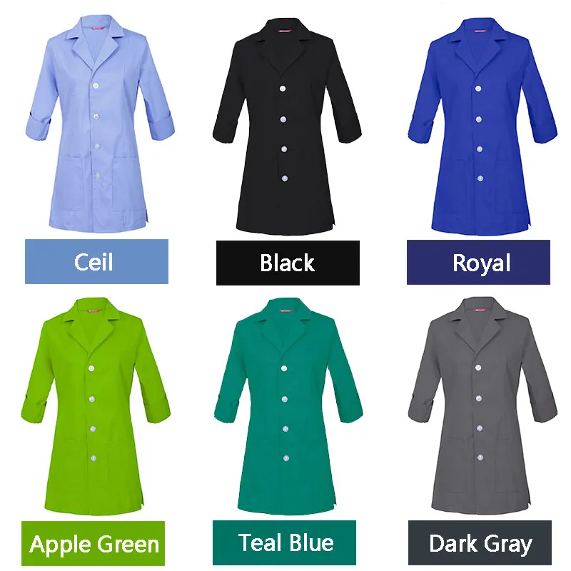 Women's 3/4 Sleeve Lab Coat