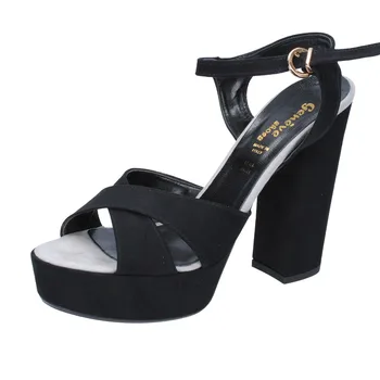 

GENEVE SHOES women sandals black suede