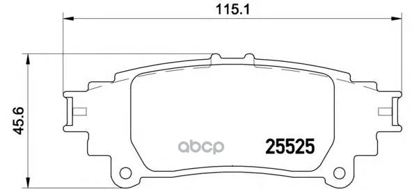 Колодки Тормозные Lexus Rx 350/450h 09- Задние Brembo P83132 Brembo арт. P83132