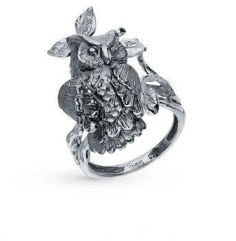 

Silver ring with cubic zirconia sunlight sample 925