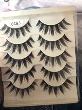 Pestañas postizas de maquillaje japonesas, 5 pares, largas y gruesas, para Cosplay