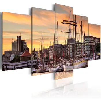 

Picture-Port of Hamburg - 100x50 cm