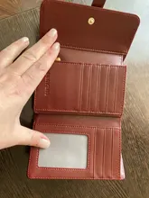 Cartera de piel auténtica de alta calidad para mujer, billetera pequeña RFID antirrobo, tarjetero, monedero, a la moda