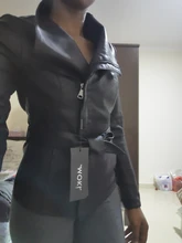 Jacket Short Turn-Down-Collar Spring Faux-Leather AORRYVLA Fashion Women New Length Slim-Style