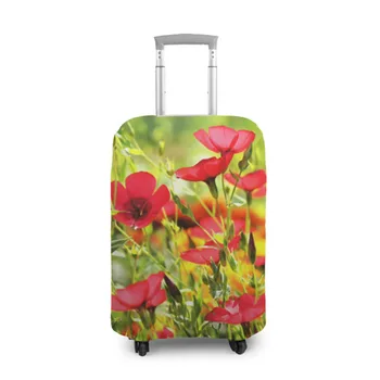 

Case for a suitcase 3D field flowers 5