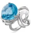 

Silver ring with Topaz