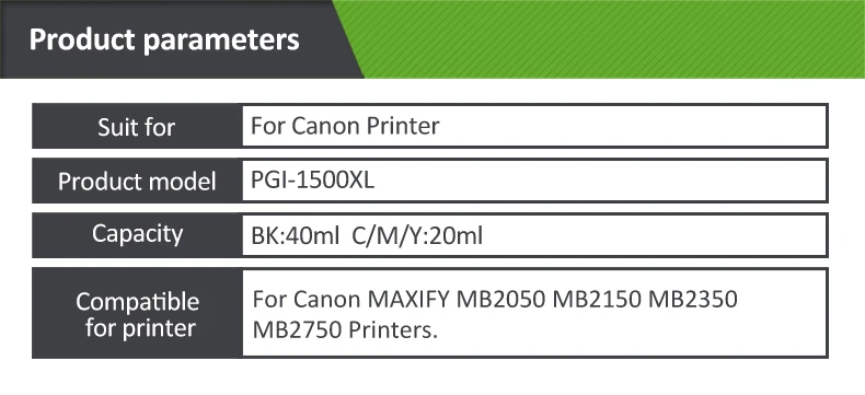 Plavetink 4 цвета полный картридж PGI-1500 XL совместимый для Canon MAXIFY PGI1500 MB 2356 2357 2750 2000 2354 принтеры