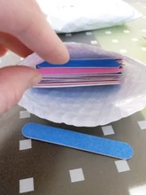 Mini limas 20 piezas para uñas, herramientas de manicura, limas artificiales, desmaquillantes desechables para cutículas, callos de media luna delgados