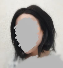 Halo Lady-Clip de belleza para mujer, cabello humano con explosión de flequillo, pieza central, pelo lacio brasileño no Remy para la pérdida de cabello