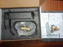 Tap Faucet Basin Sink Vanity Waterfall Cold-Mixer Orb/black Mount Crane Deck One-Handle