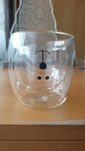 Mug Bear Glass-Mugs Coffee-Cup Milk-Cup Gift Animal Double-Wall-Glass Cute Cat Dog