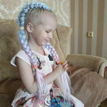 Miss Rola-extensiones de cabello sintético para mujer extensiones de cabello sintético liso de 24 pulgadas, con trenzas Jumbo preestiradas de color rubio y rosa, venta al por mayor, pelo Kanekalon