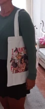 Freddie Mercury-Bolso de compras con letras divertidas para mujer, bandolera de lona de gran capacidad, estilo Harajuku