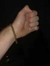 Modyle-pulsera de cadena de eslabones cubanos para hombre y mujer, brazalete básico de 3/5/7/9/11mm de ancho, joyería antialergia, de acero inoxidable