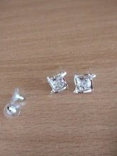 Women Earring Zircons Ear-Studs Square Jewelry Rhinestones Gold Hollow-Out New-Fashion