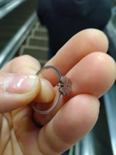 DOTIFI-Anillo de diseño de trébol para mujer, de acero inoxidable 316L, joyería de lujo para fiesta/boda R315