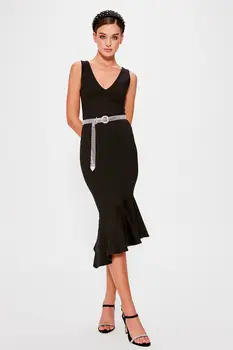

A Size İncelin Trendyol Flounces Dress TPRAW20EL0649