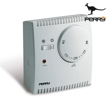 

Analog GAS expansion thermostat series "TEG" with pilot light and SELECTOR "summer/winter" WHITE PERRY