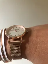 Relojes magnéticos de acero inoxidable para mujer, pulsera clásica de lujo, oro rosa, con correa de malla, 2019