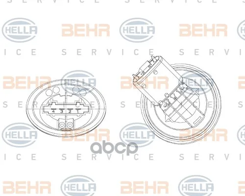 Блок Управления Отопителем Vw Polo 01- Hella 5hl351321301 HELLA арт. 5HL351321301