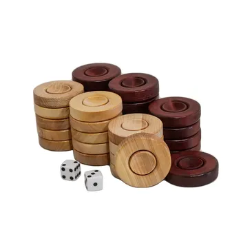 Wooden Backgammon Pieces Luxury Board