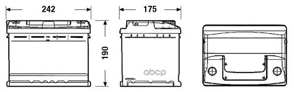Аккумуляторная Батарея 55ah Deta Standard 12 V 55 Ah 460 A Etn 0(R) B13 242x175x190mm 14.8kg DETA арт. DC550