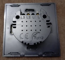 Szaoju-Interruptor táctil con Panel de cristal blanco, Ac110-220v estándar europeo de 1 entrada y 1 vía, para lámpara de pared