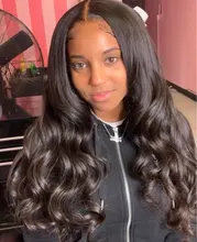 Vallbest-extensiones de cabello humano Remy ondulado mechones de pelo Natural brasileño negro, 1/3/4 unids/lote, 100%