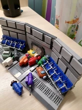 Entre juego nosotros espacio guerras alienígenas modelo bloques de construcción Mini muñecas anime figuras de acción de bloques Idear niños creativos juguetes de bricolaje