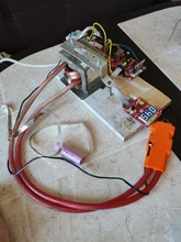 Codificador de doble pulsación para soldadura por puntos panel de control de tiempo de soldadura con compensación de voltaje, pantalla digital 100A