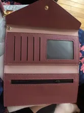 Borla largo carteras monedero de mujer de moda de la moneda monedero tarjeta titular cartera mujer de alta calidad bolso de mano tipo monedero de cuero de la PU