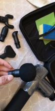 Pistola de masaje de alta frecuencia para relajación muscular, masajeador eléctrico con bolsa portátil, pistola de terapia para fitness