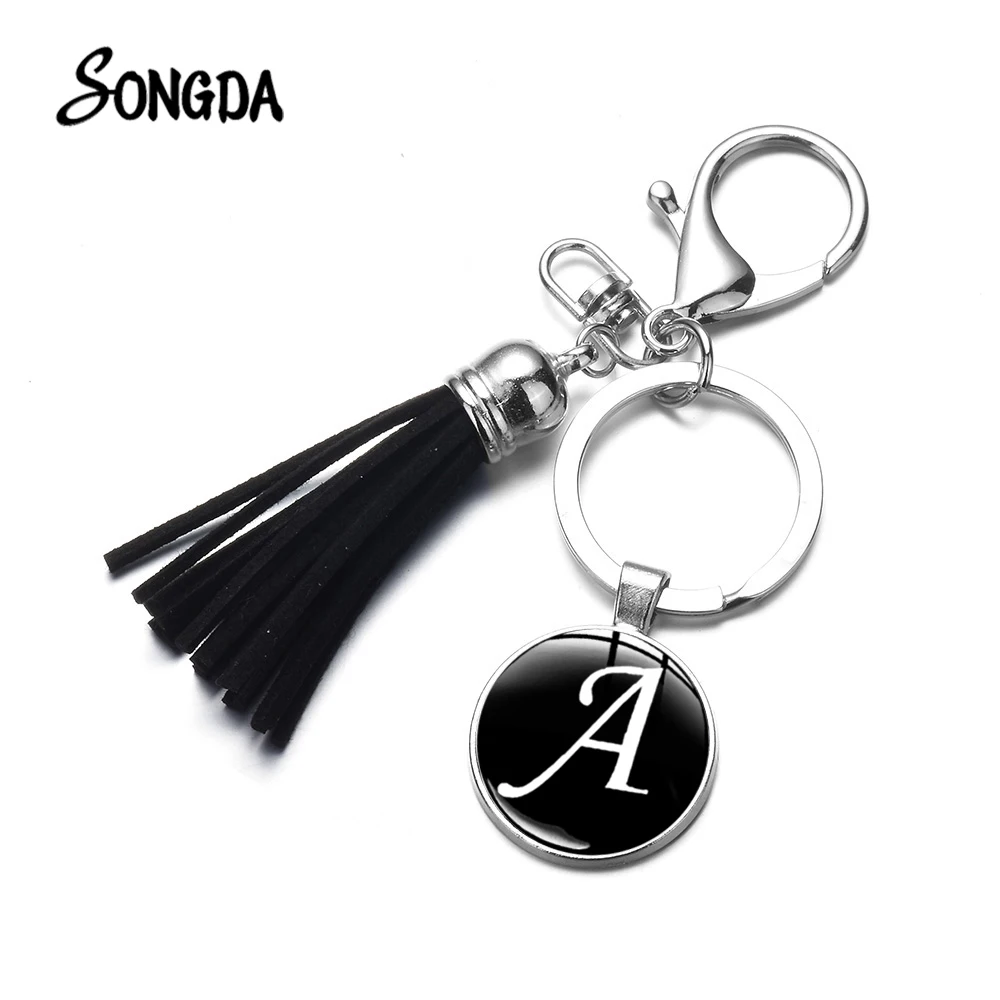 Брелок для ключей в стиле унисекс изящный держатель-кольцо с подвеской виде